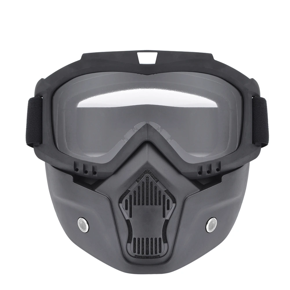 Clear Mask Goggles BJMOTO мотоциклетные маски под шлем лыжные скейты, очки для мотокросса защитные очки ветрозащитные внедорожные мотокроссы MX очки для защиты от пыли - Цвет: Clear Mask Goggles