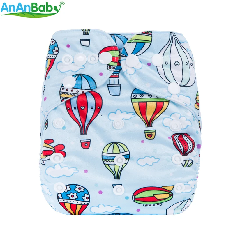 Ananbaby Экологичные подгузники моющиеся регулируемые тканевые костюм для