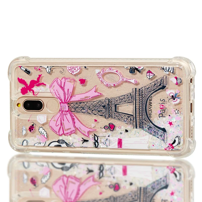 Luxury Glitter Liquid Sand Quicksand Soft TPU Silicone Phone Cover Shell Funda for Huawei P8 Lite 2017 P10 Mate 10 Pro Case |