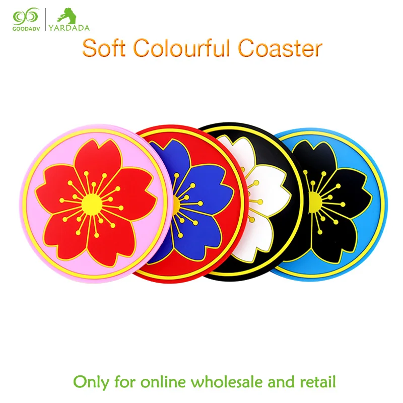 1pc Silicone mat Japanese Accessories Sakura Bowl Drink Pads Heat Resistant Tableware Mug Coasters | Дом и сад