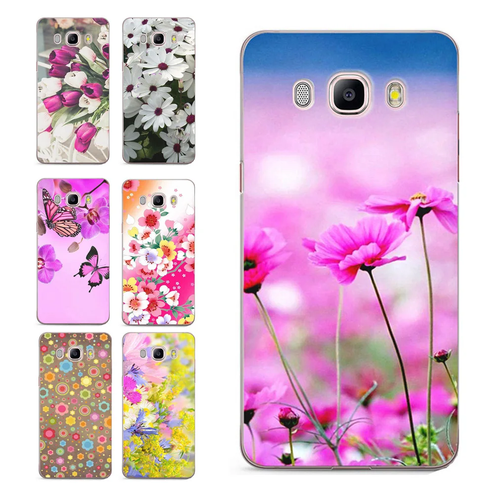 Case For Samsung Galaxy A3 A5 2016 2015 2017 prime J1 J2 J3 J5 J7 G530H S8/plus Note 8 TPU Soft Sky Flower Painted C025 |