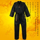 Униформа для тхэквондо для взрослых, детей, мужчин и женщин, черная, dobok wtf, хлопковый комплект одежды тхэквондо, TKD, комплекты одежды, пояс, костюмы для каратэ, dobok