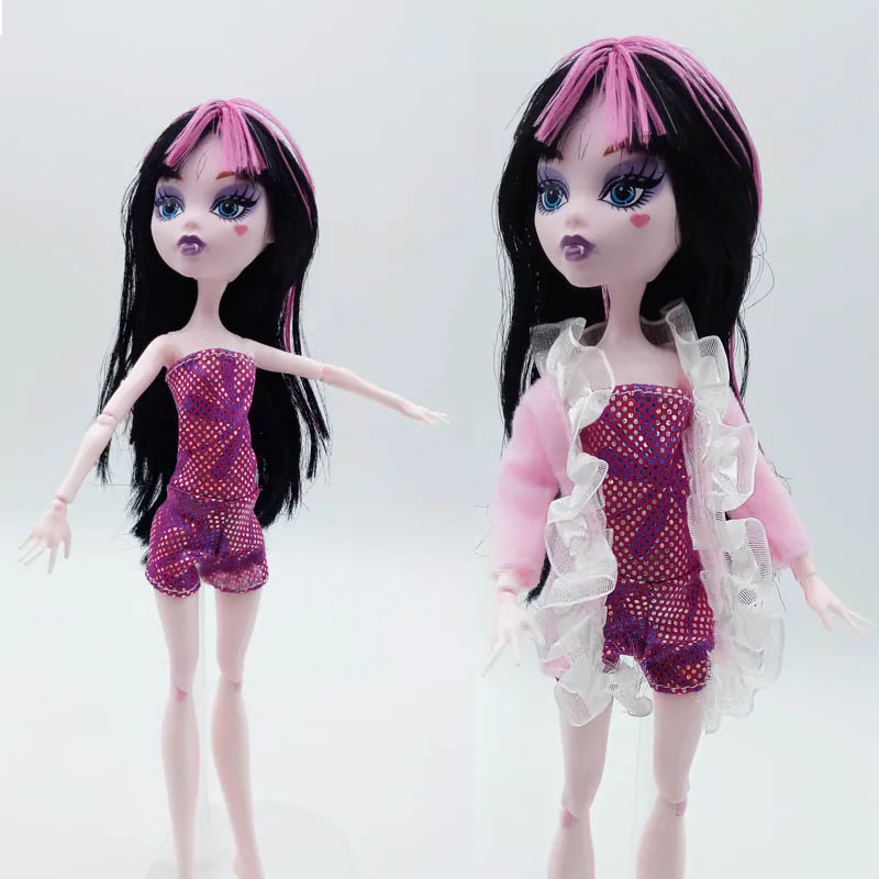 7 шт./лот, модная одежда для куклы Monster High, платья для вечеринок, Vestidos, Повседневная Одежда для куклы детские игрушки Monster High