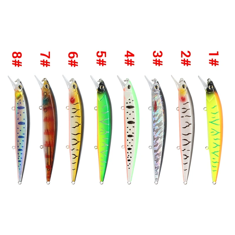 

1Pcs Laser Minnow Fishing Lure 14cm 18.6g Hard Artificial Bait 3D Eyes Floating Pike Bait Carp Fishing Tackle WE1227