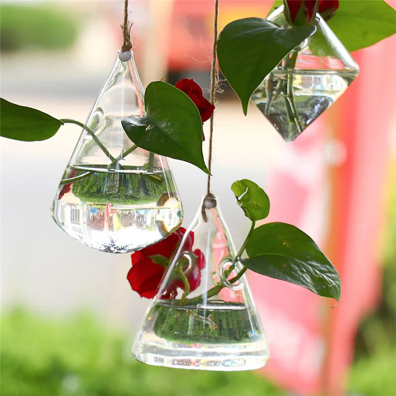 Стеклянные плантаторы настенные подвесные воздушные горшки для растений