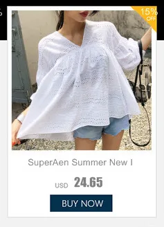 SuperAen/платье с расклешенными рукавами и разрезом для женщин; однотонное хлопковое женское платье в Корейском стиле; Свободные повседневные женские платья; Новинка