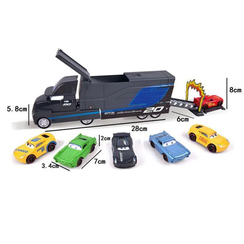 7 шт./компл. Disney Pixar машина 3 McQueen Jackson storm cool sister Mater Mack uncle truck 1:55 литой металлический