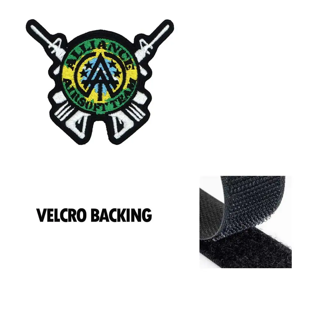 AIRSOFT TEAM ALLIANCE вышитая аппликация этикетка для шитья панк байкерское патчи одежды