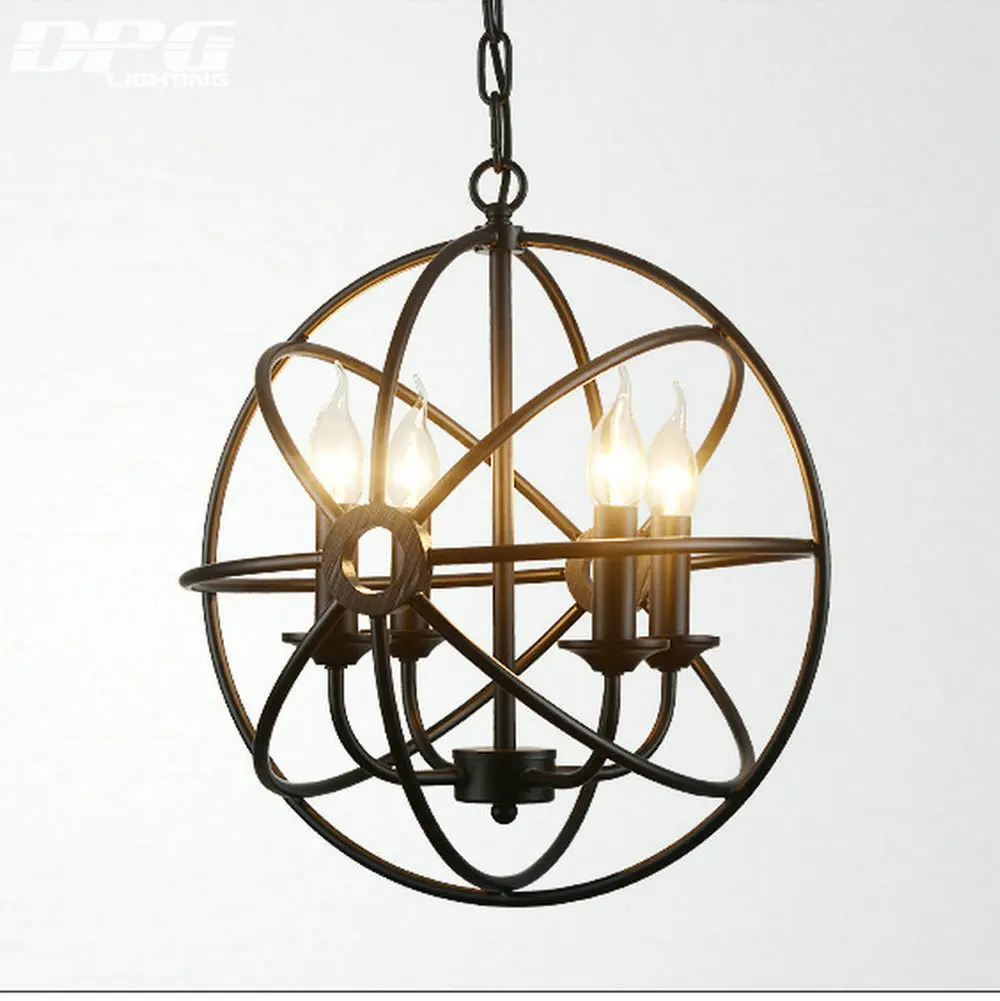 Винтажные светодиодные железные подвесные светильники подвесной светильник с E14