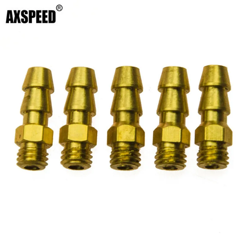 AXSPEED 5/10 шт. Латунь Универсальный M6 резьбовой водяные ниппели для