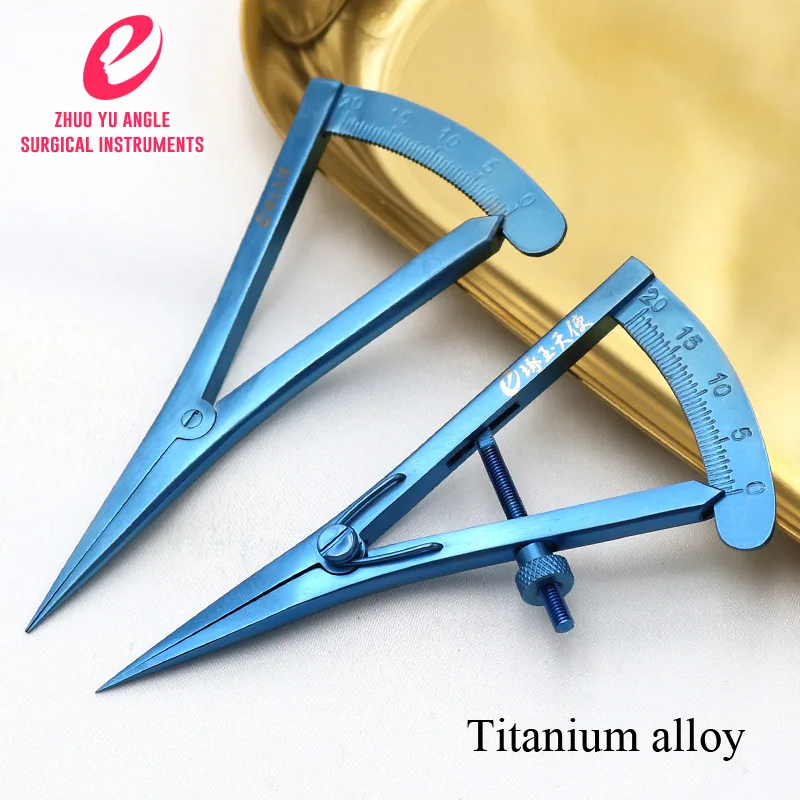 Манометр для глаз из нержавеющей стали линейка титанового сплава измерения