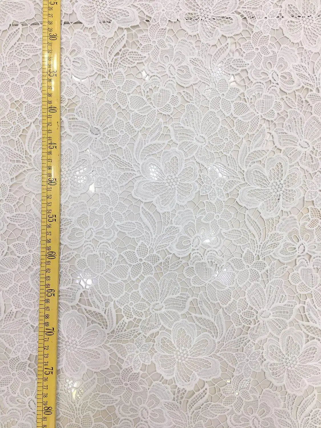 LASUI 2019 High quality 1 yard Hollow white embroidery Water Soluble Lace Fabric DIY evening dress cloth S0058 | Дом и сад