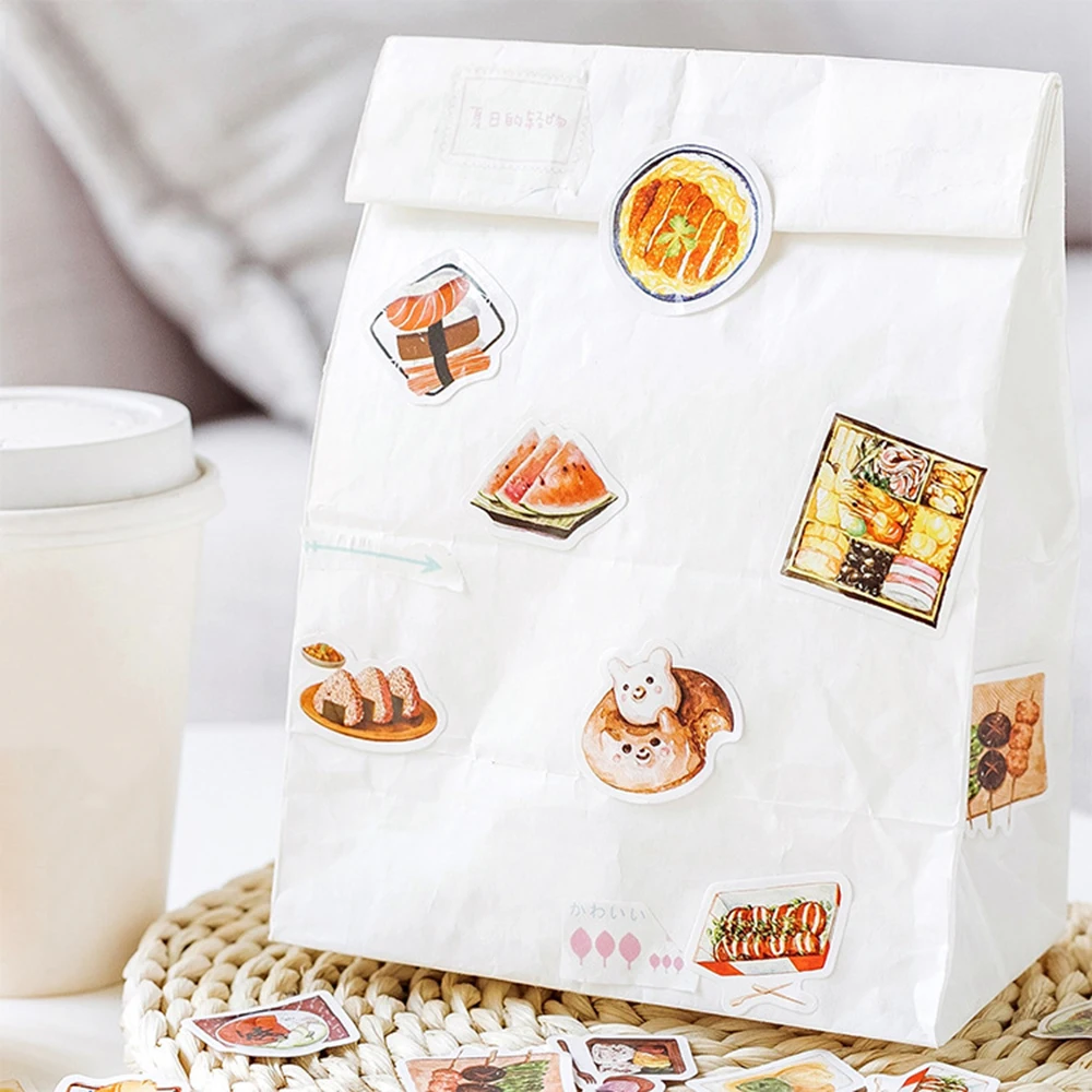 

Delicious Food Sushi Meals Decoration Adhesive Stickers Diy Cartoon Diary Scrapbook Kawaii Stationery Stickers