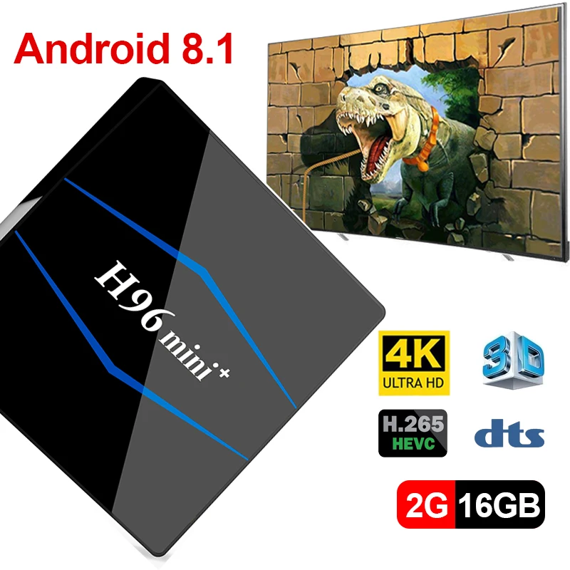 Смарт ТВ-приставка Android 8 1 RK3229 Четырехъядерный 4 k USB2.0 2 Гб 16 медиаплеер 4g WiFi PK X96