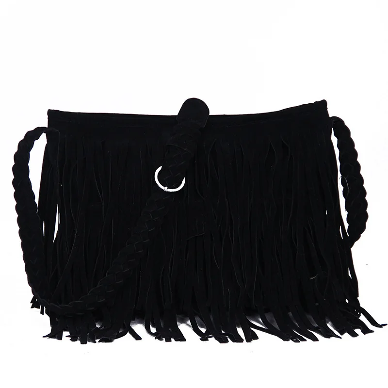 X Online Лидер продаж женская модная сумка с кисточками мессенджер из искусственной
