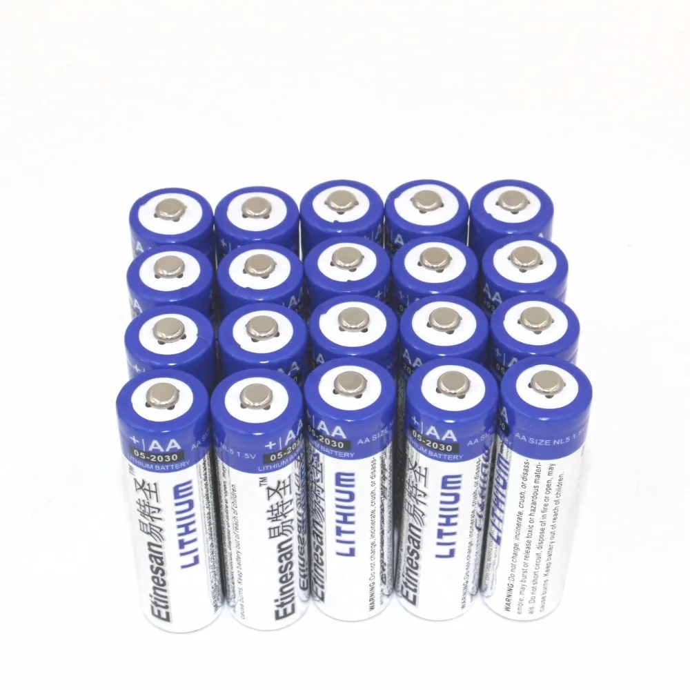 20 шт./лот супер мощные Литиевые Батарейки 1 5 в одноцелевые батарейки AA хорошая