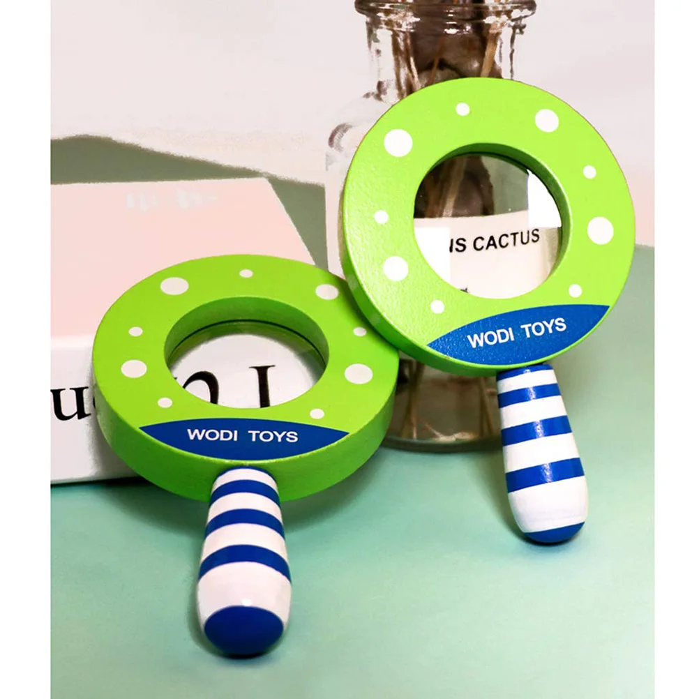 

Baby Classic Baby Wood Magnifying Toys Cutely Educational Learning Magnifying Glass Kids Development Toy Exploring Science Toy