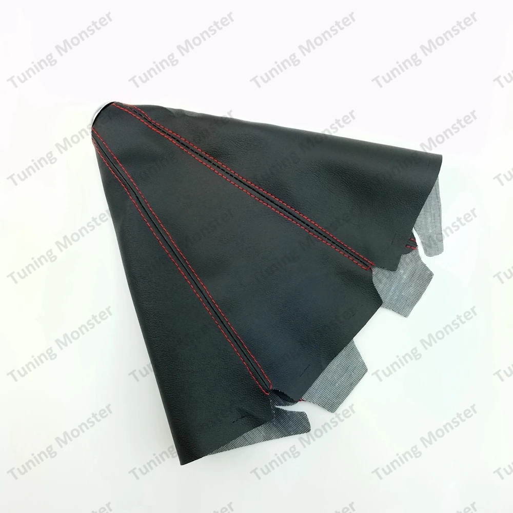 Универсальная кожаная задняя крышка для тюнинга Monster с красным/синим стежком MT/AT |