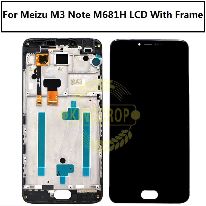 Для MeiZu M3 Meilan Note 3 Note3 M681H ЖК дисплей с кодирующий преобразователь сенсорного