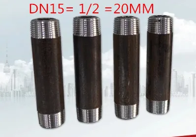 6 шт. tubo hierro fundido dn15 фланец 1/2 длина 15 см-50 см трубы промышленные eisen flansch demir boru