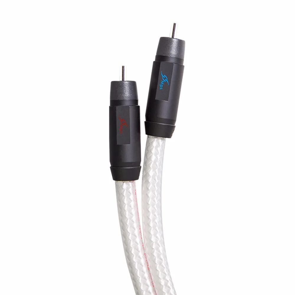 MPS M-8R аудио кабель с родиевым покрытием RCA разъем 99.9997% OFC Посеребренная проволока