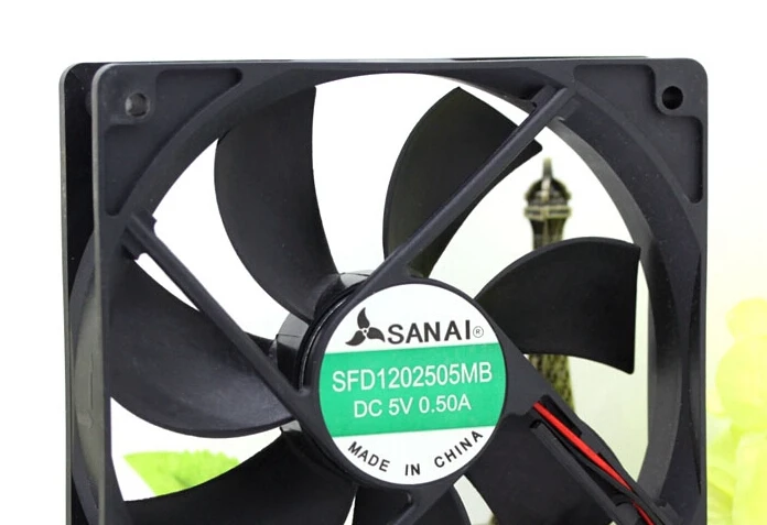 Оптовая продажа: SFD1202505MB 5V 0.50A 12025 2-линейный двойной шаровая фреза вентилятор |