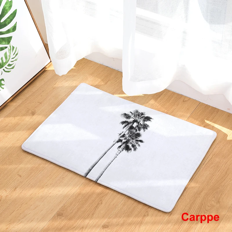Новинка 2017 Нескользящие ковры с принтом кокосовой пальмы кухонные коврики для