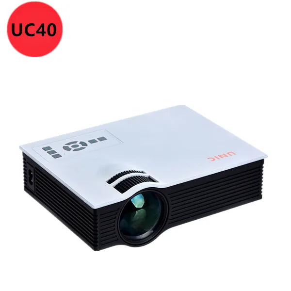 Мини из светодиодов пико портативный proyector оригинальный UC40 + проектор входного