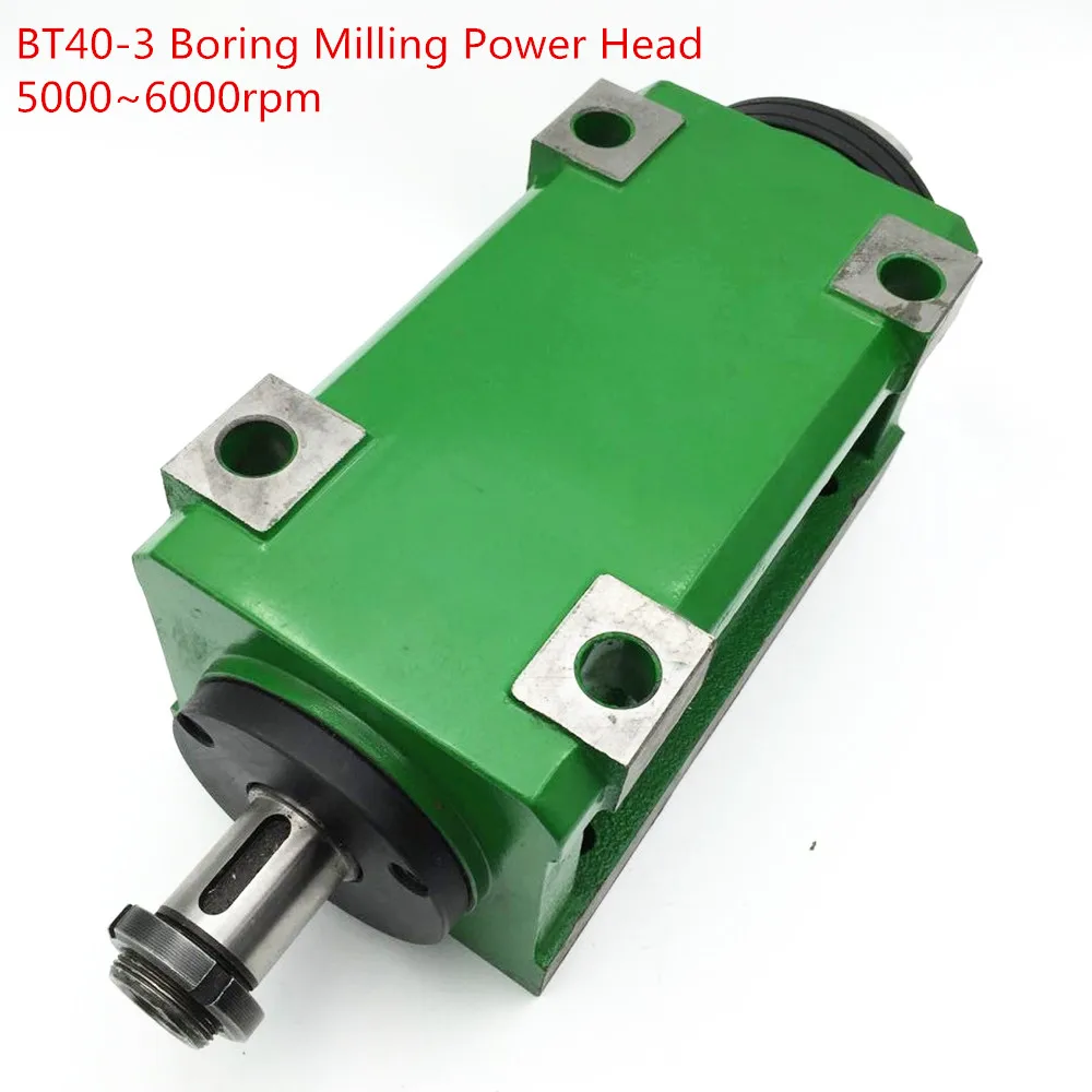 BT40-3 BT40 патрон 3000 Вт 3 кВт 4 л.с. мощная головка для резки/расточки/фрезерного станка токарный станок головка шпинделя Макс. 3000-6000 об/мин высокая скорость - Цвет: BT40-3