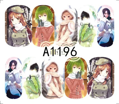 1 шт. стикер для ногтей Рождество Зима переводная наклейка Слайдеры дизайна