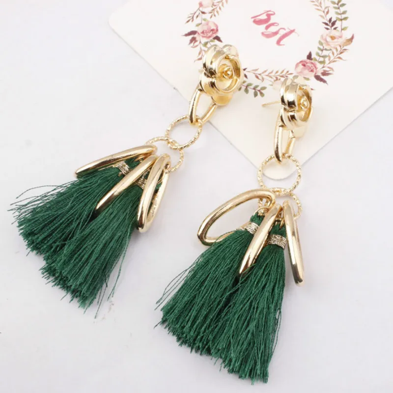 Женские серьги-подвески в этническом стиле 6 цветов | Украшения и аксессуары