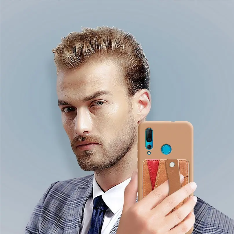 Имеет 2-х слойный бизнес кредитной карты карман для Huawei Nova 4 чехол держателя