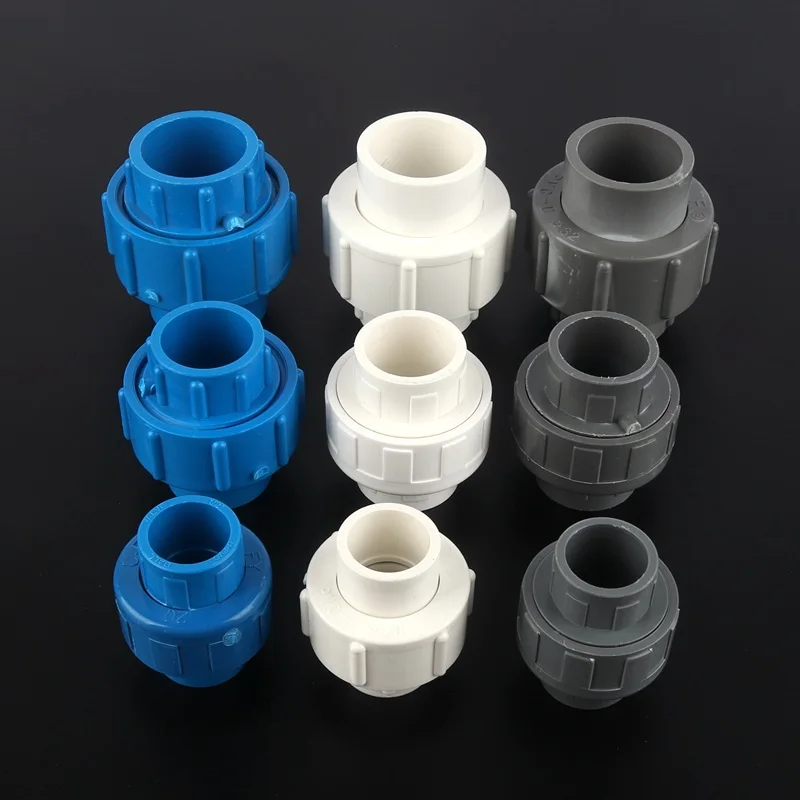 

1pc Inner Dia 20/25/32mm PVC Straight Union Connector Plastic Water Supply Pipe Fittings Garden Irrigation PVC Quick Connectors