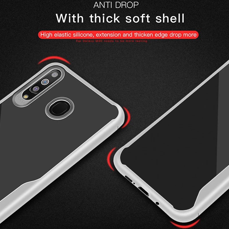 Ультратонкий Прозрачный чехол для телефона Samsung Galaxy S10 S9 Plus M30 M20 M10 A70 A50 A40 A30 A20 A10