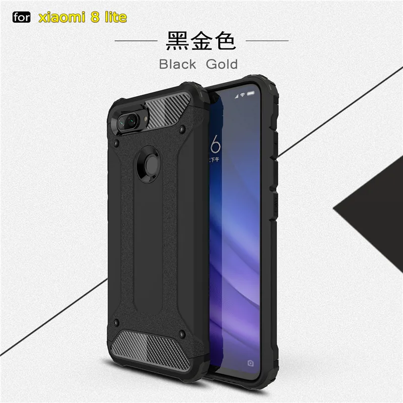For Xiaomi Mi 8 Lite Anti Shock Impact Hard Armor Case Xiomi Mi8 Cover Cases |