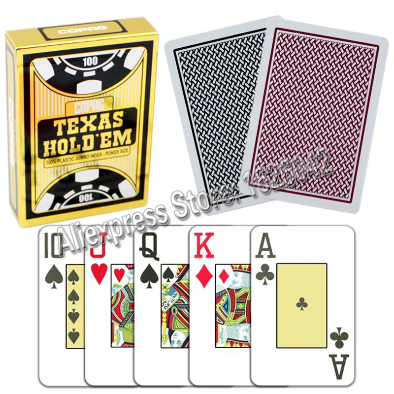 Copag Texas Hold'em покер размер Jumbo индекс 100% пластиковые игральные карты качество
