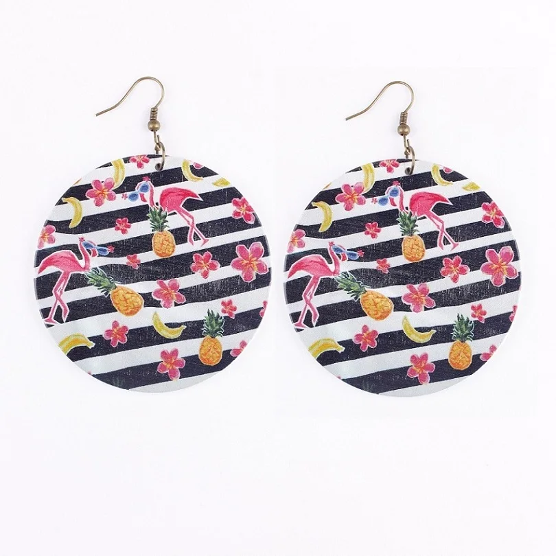 Одежда в летнем стиле Богемия большой деревянный серьги для женщин ювелирные