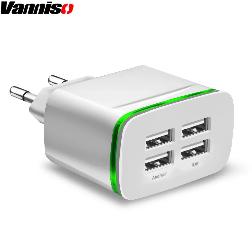 Vanniso мобильный телефон универсальное зарядное устройство USB для iPhone Xs max Samsung S10 5V 4A