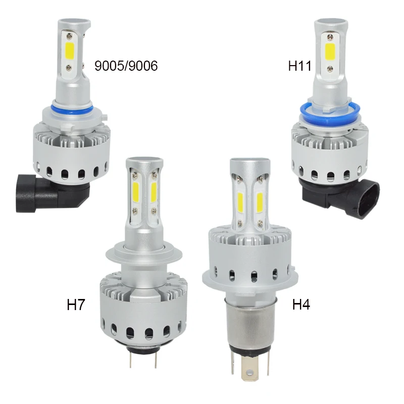 Автомобильный светодиодный задний фонарь/90W 12000LM H4 H7 H8 H9 H11 HB4 9006 9005 HB3 белый 6000K 3 COB