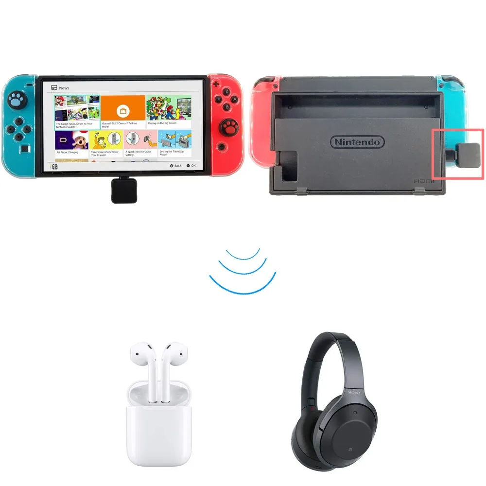 USB Type C беспроводной Bluetooth 4 0 адаптер ключ наушники аудио передатчик для NS Switch Zelda PS4