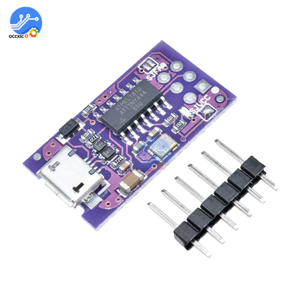 ATTINY44 модуль 5 в микро usb крошечный AVR ISP программатор для загрузчик ардуино