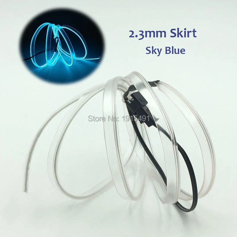 Проволочная светящаяся трубка 2 3 мм портативная неоновая Светодиодная лента для