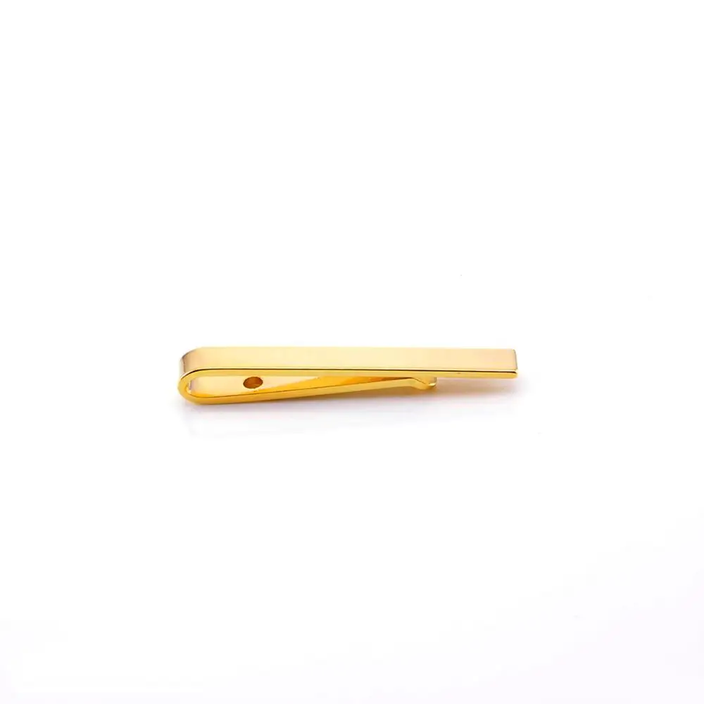 Gold Mdiger Зажимы для галстука мужской бизнес простой костюм галстук карабины Свадебный Классический джентльмен галстук бар карманы мужские ювелирные изделия - Окраска металла: Gold