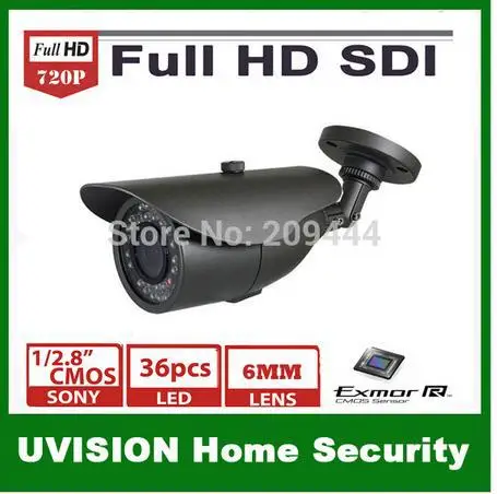 Promotion! HD SDI 720P 1/2.8''Sony Sensor 1.3 megapixel digital security camera IR Day/Night Vision Vandalproof outdoor Camera |