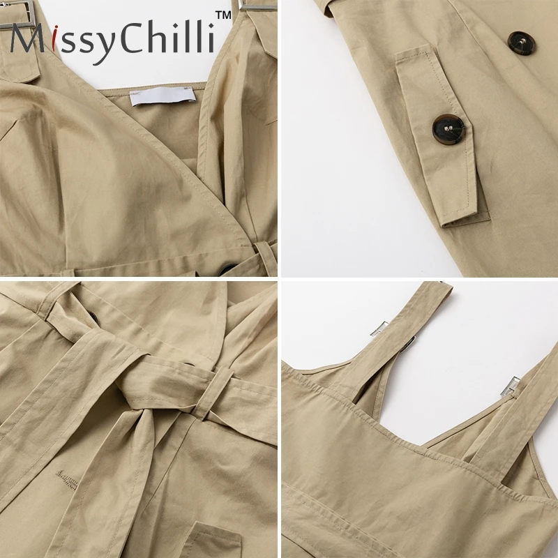 Женское короткое пляжное платье MissyChill винтажное облегающее с поясом на