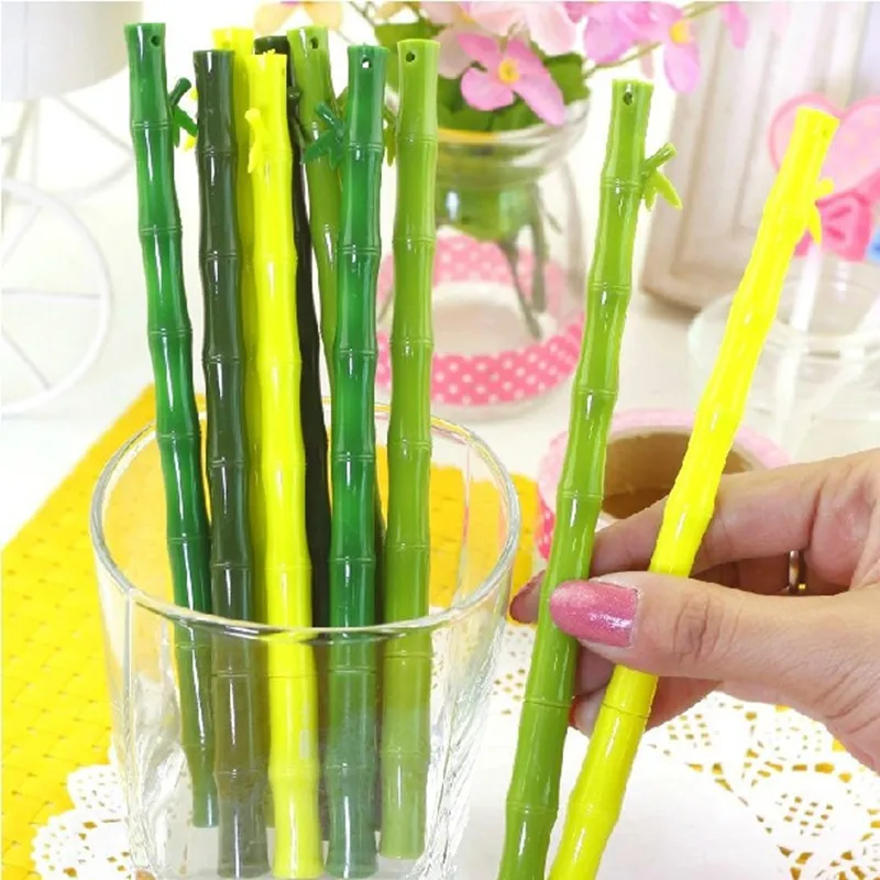 Artificial Plants Fresh bamboo pen wholesale kawaii modelling neutral black students creative felt-tip pens | Дом и сад