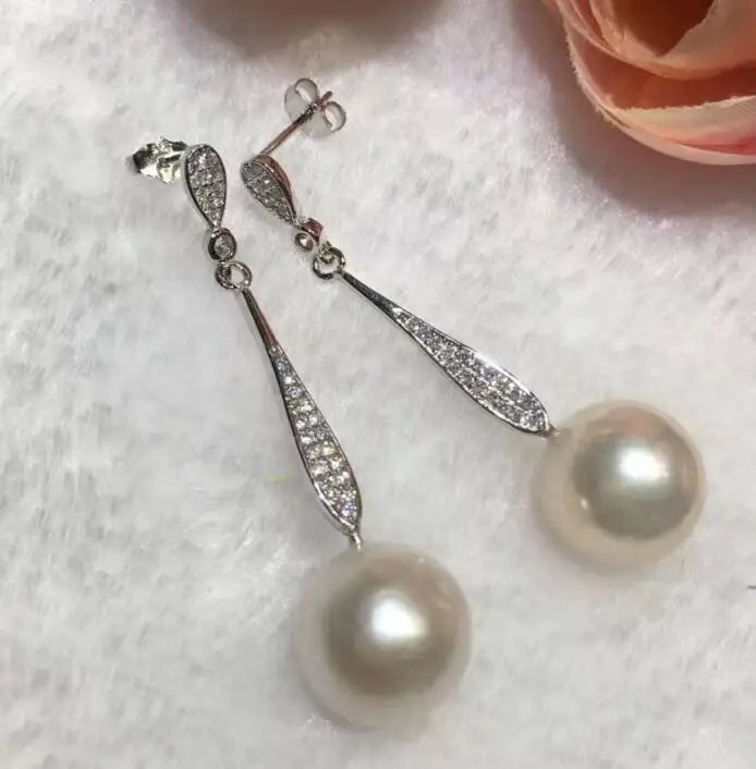 Оптовая цена ^^^ новинка 10 11 мм речной фотолампы 925|earrings 925 silver|pearl earrings 925pearl silver |
