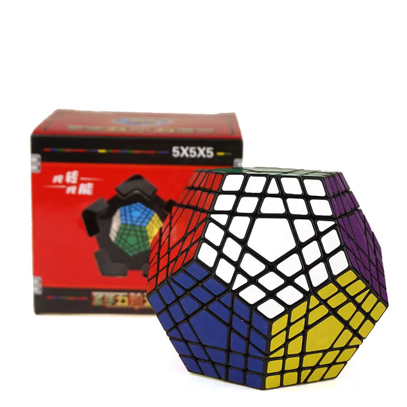 5x5 Megaminx Black 4 вида wumofang кубик Megaminx Профессиональный скоростной куб, 7x7 6x6 5x5 4x4 магический куб-мегаминкс Пазлы игрушки для взрослых игрушки - Цвет: 5x5 Megaminx Black
