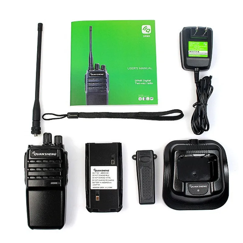 

DHL Free Shipping 10pcs Quansheng DP9000 DPMR Digital Walkie Talkie UHF 400-470MHz 16 CH 5W VOX TOT DTMF Digital & Analog Radio