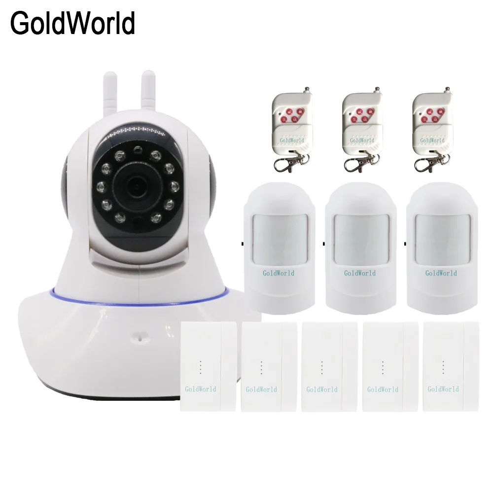 Set J Беспроводной дверной зазор PIR Wifi 720 P ip-камера для домашней охранной сигнализации система Wifi сигнализация камера устройство наблюдения - Цвет: Set J